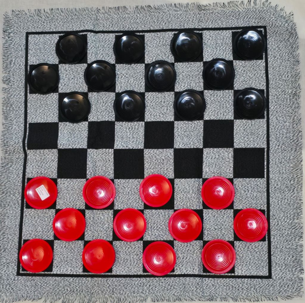 Giant Checkers and Tic Tac Toe (Open Box)